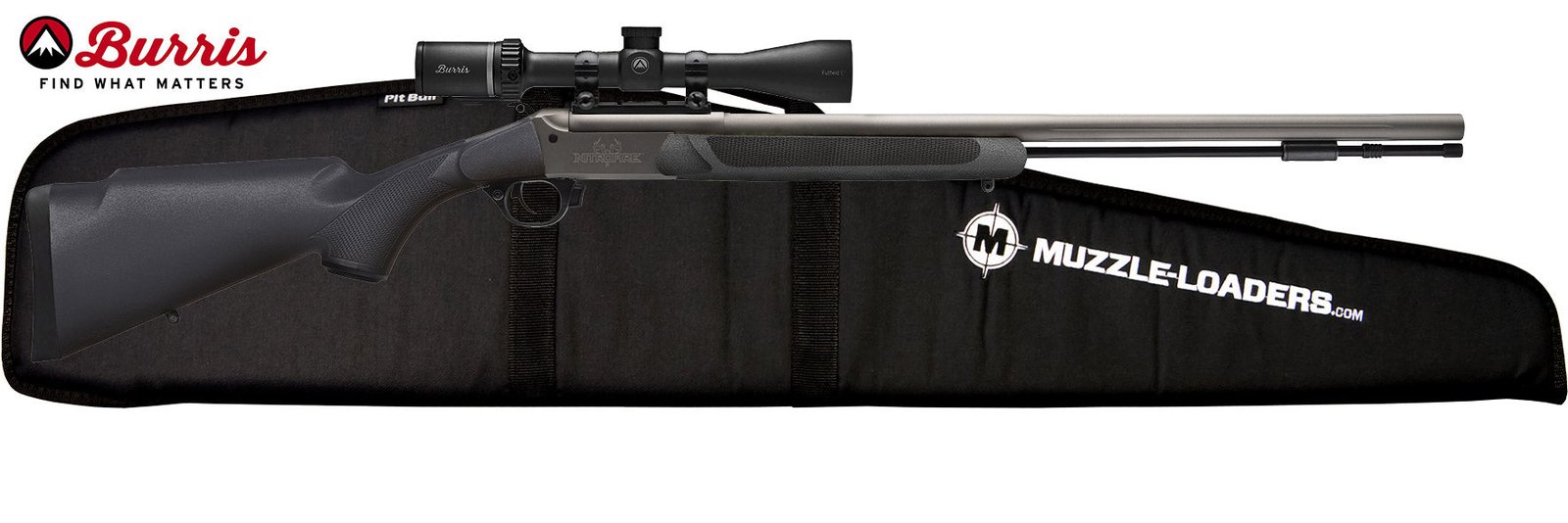 Traditions™ NitroFire VAPR Muzzleloader Burris™ Scope Combo - .50 Cal Black & Cerakote™ - CR5-84110440BFC