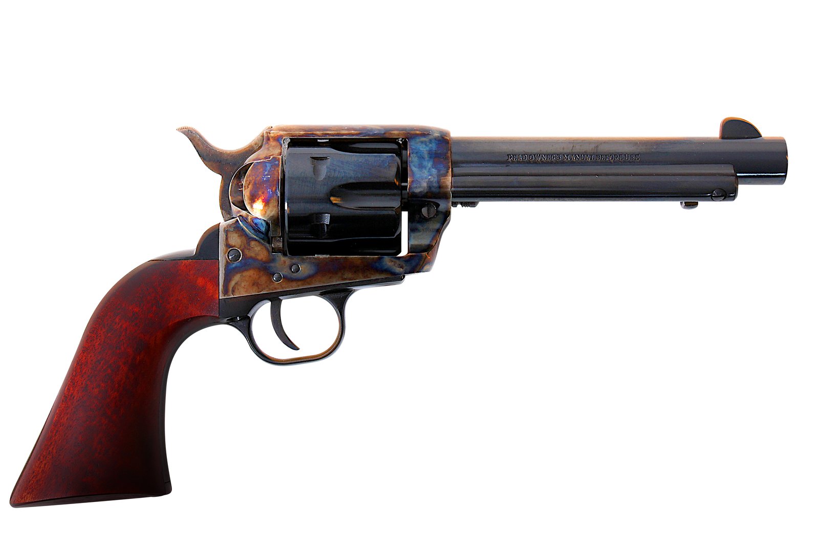 1873 SINGLE ACTION REVOLVER .357 MAG 5.5" BARREL COLOR-CASE HARDENED OVERSIZED GRIP MODEL SAT73-048