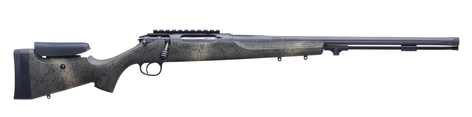 NITROBOLT® .50 CAL DESERT WEB / TUNGSTEN PREMIUM CERAKOTE FINISH WITH BASE