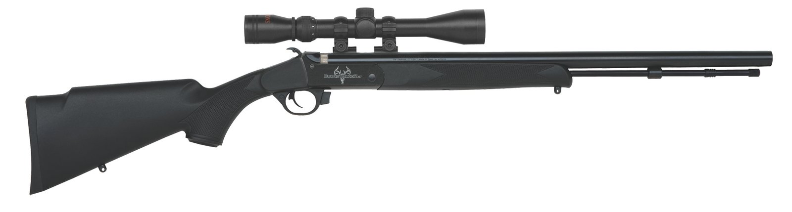 BUCKSTALKER™ XT .50 CAL BLACK / BLUED WITH 3-9X40 SCOPE