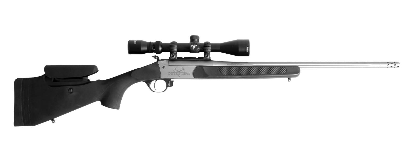 OUTFITTER G3 PRO SERIES RIFLE 360 BUCKHAMMER BLACK/CERAKOTE WITH 3-9X40 DUPLEX SCOPE