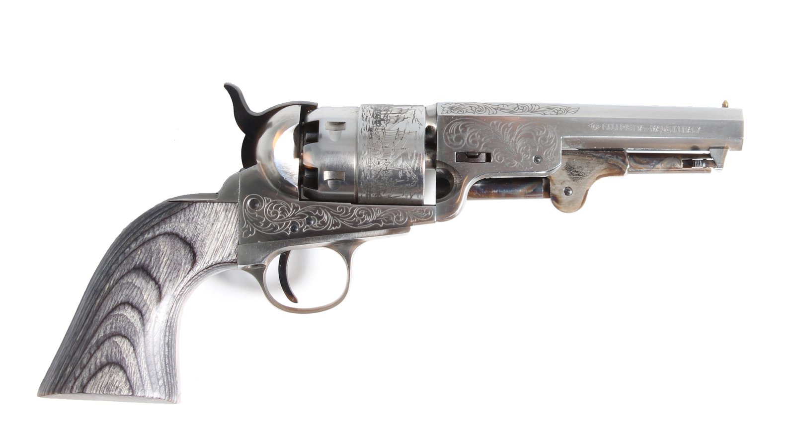 1851 YANKEE SHERIFF DELUXE SPECIAL .44 CAL STEEL / BLACK LAMINATE GRIP FR185135