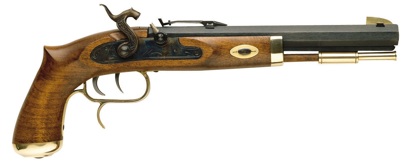 TRAPPER PISTOL .50 CAL PERCUSSION SELECT HARDWOOD/BLUED P1100