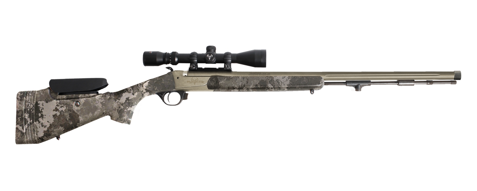 PURSUIT™ XT PRO SERIES .50 CAL VEIL ALPINE / TUNGSTEN PREMIUM CERAKOTE FINISH WITH 3.5-10X44 SCOPE