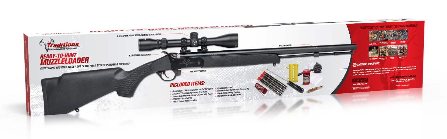 BUCKSTALKER XT BLACK/BLUED REDI-PAK WITH 3-9X40 DUPLEX SCOPE