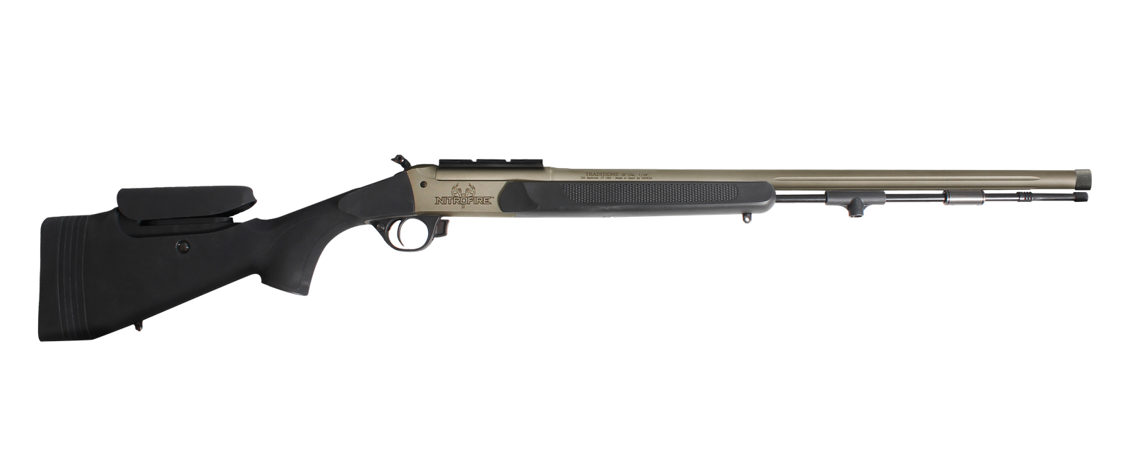 NITROFIRE® PRO SERIES .50 CAL BLACK / TUNGSTEN PREMIUM CERAKOTE FINISH WITH BASE